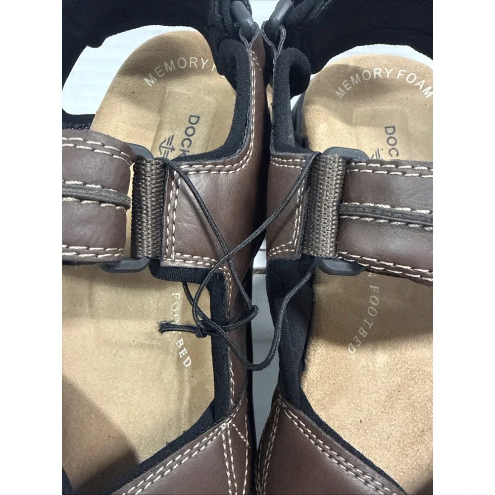 Dockers Newpage Men's Brown Sandals Size 13M Memory Foam New W/o Box
